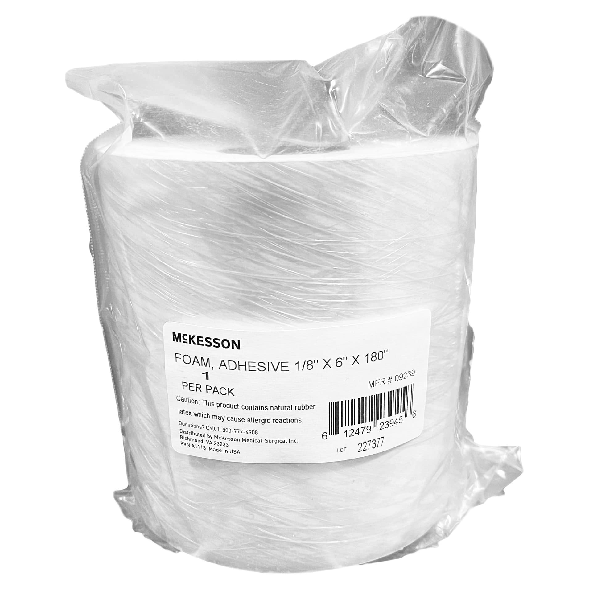 McKesson Orthopedic Padding Roll White NonSterile, 6 x 180 Inch, 1/8 Inch Thick - Each - Image 1