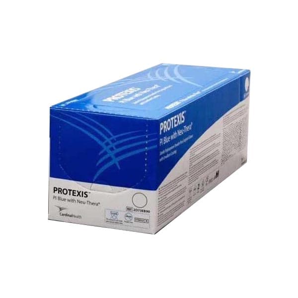 Protexis Latex Surgical Glove Light Brown Beaded Cuff Standard, 11.1 Inch, Size 6.5 - Box of 50 - Image 1