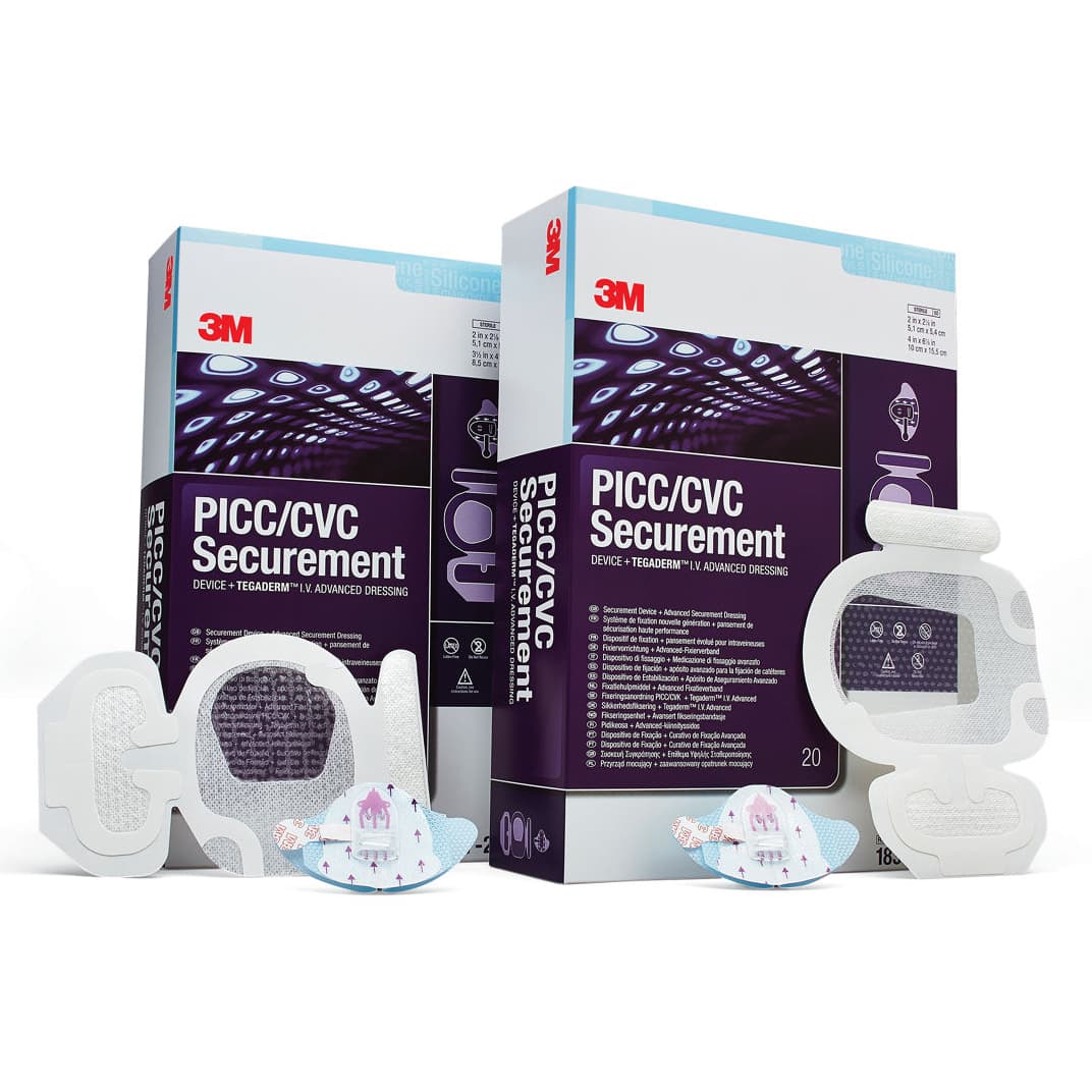 3M PICC-CVC Securement Device + Tegaderm I.V. Advanced Securement Dressing - Image 1