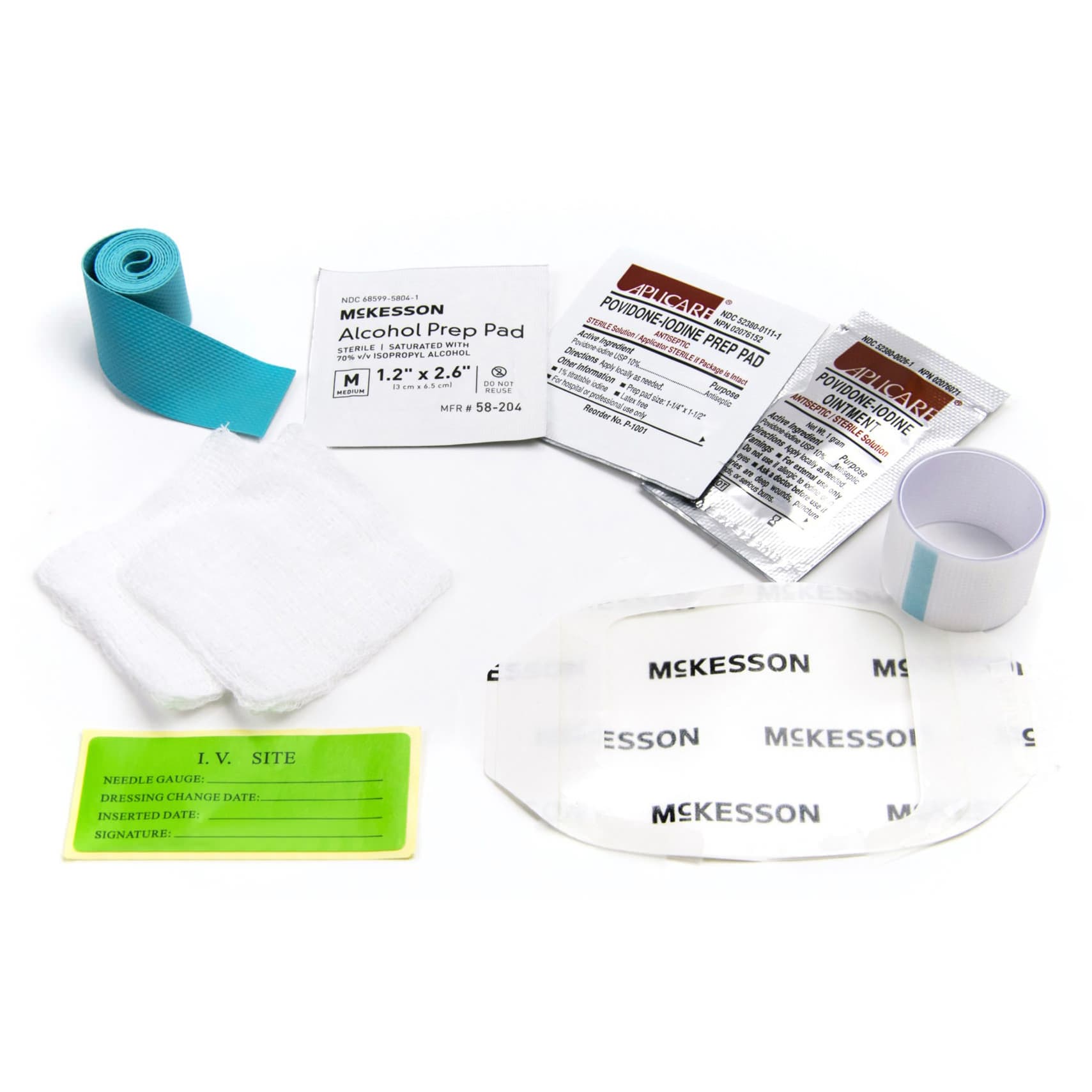 McKesson I.V. Start Kit with Transparent Dressing - Each - Image 1