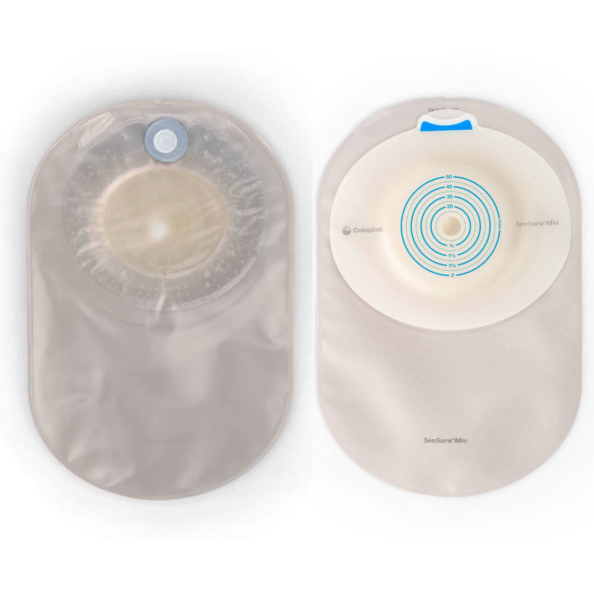 SenSura Mio Convex Soft MAXI Closed Pouch, 3/8 - 2 Inch - Box of 10 - Image 1