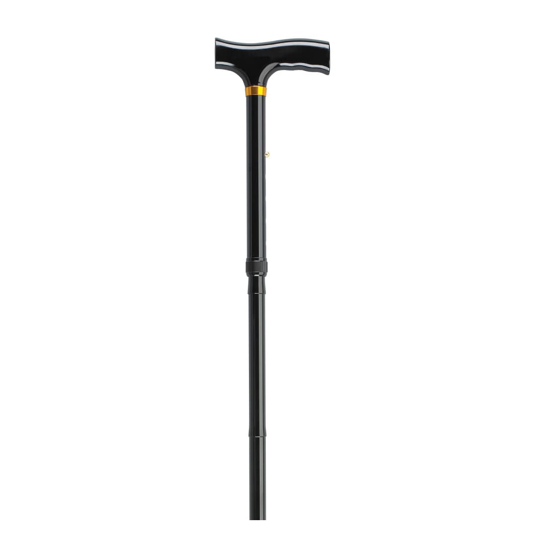 Drive Aluminum Folding Canes, Height Adjustable, Black/White - Case of 12 - Image 1