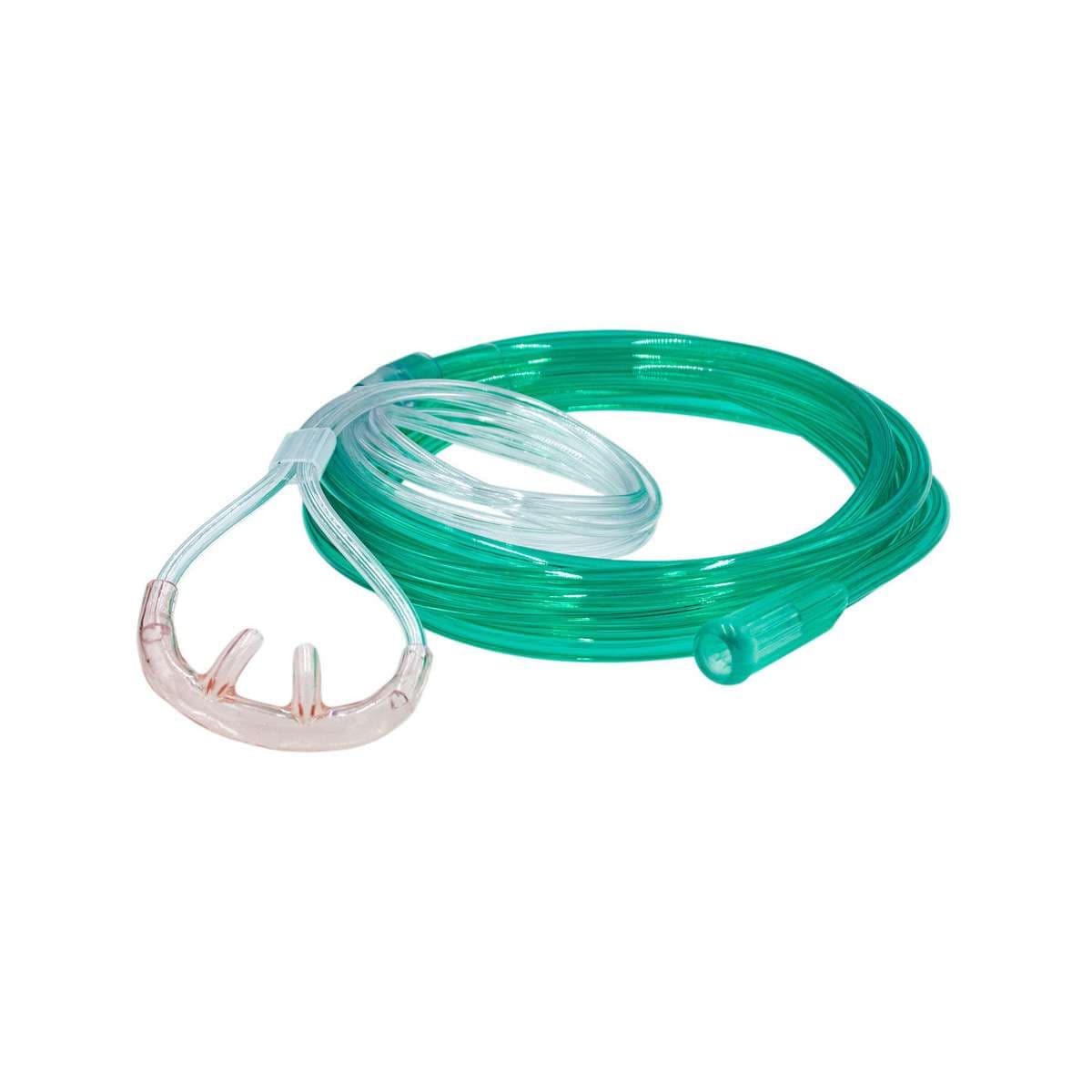 Salter Style Adult High Flow Oxygen Nasal Cannula with 7 Foot Tubing - Case of 25 - Image 1