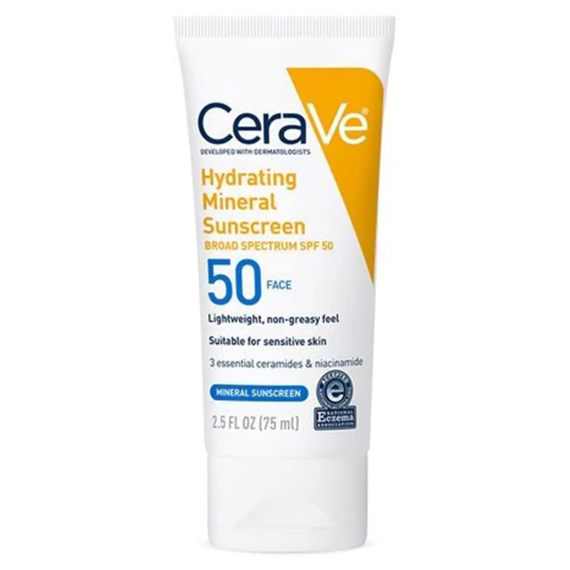 CeraVe Hydrating Mineral Sunscreen SPF Lotion - Image 6