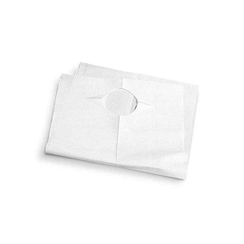 Medline Disposable Tissue-Poly Bib, 19" x 35", Slip-On - Each - Image 1
