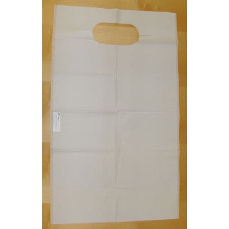 Tidi Adult Disposable Bib, White, 18 x 30 Inch - Case of 500 - Image 1