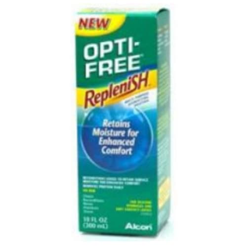 Opti Free Replenish Contact Lens Solution, 10 oz Bottle - Image 1