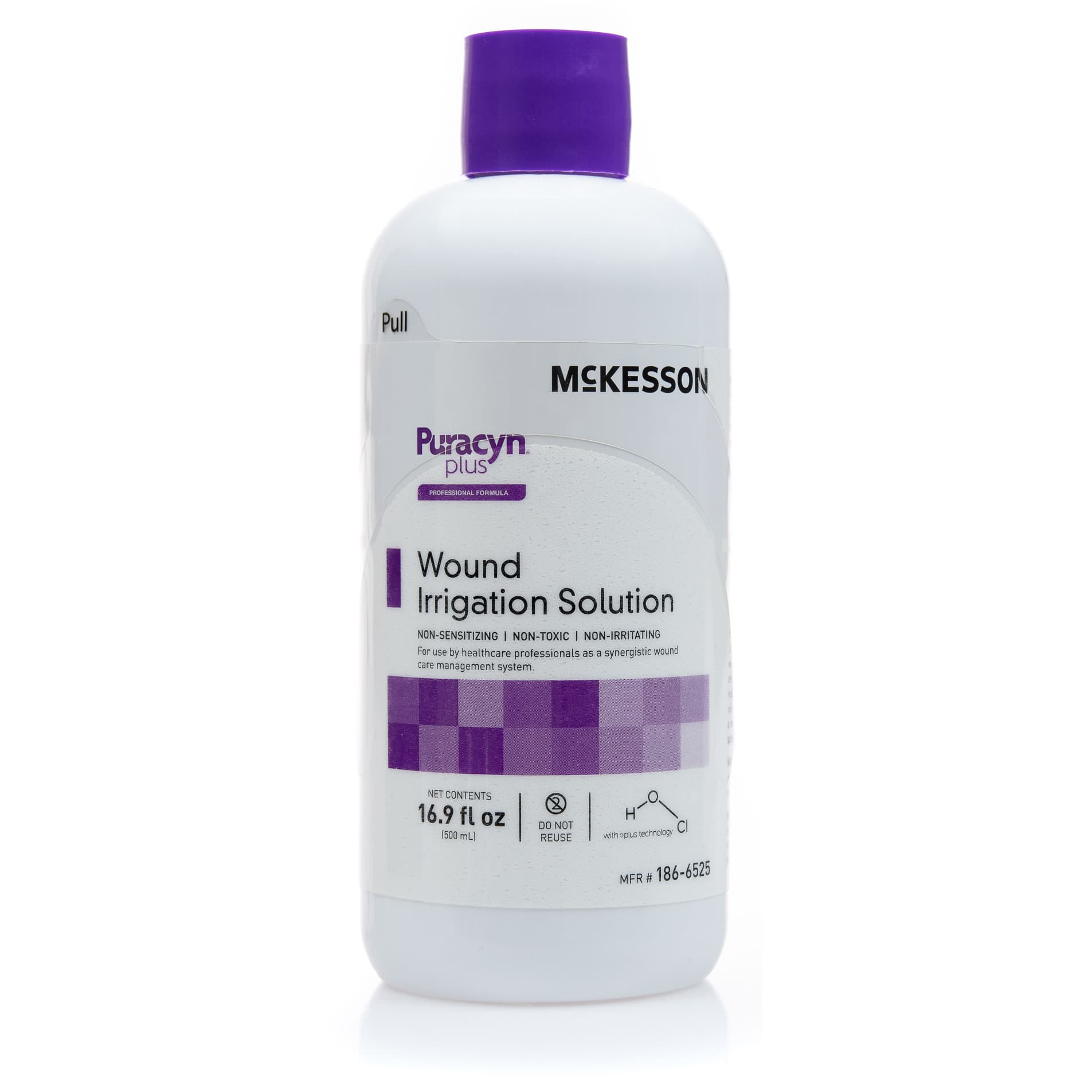McKesson Puracyn Plus Professional Wound Cleanser, Instill Spikeable Application Bottle, 16.9 oz. - Case of 6 - Image 1