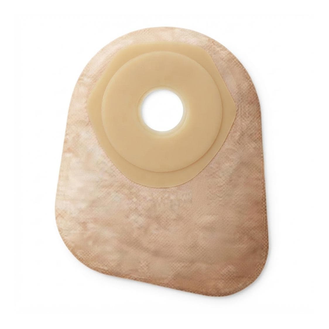 Premier 1-Piece Closed Mini Ostomy Pouch with Flat SoftFlex Barrier, Beige, 1 Inch - Box of 30 - Image 1
