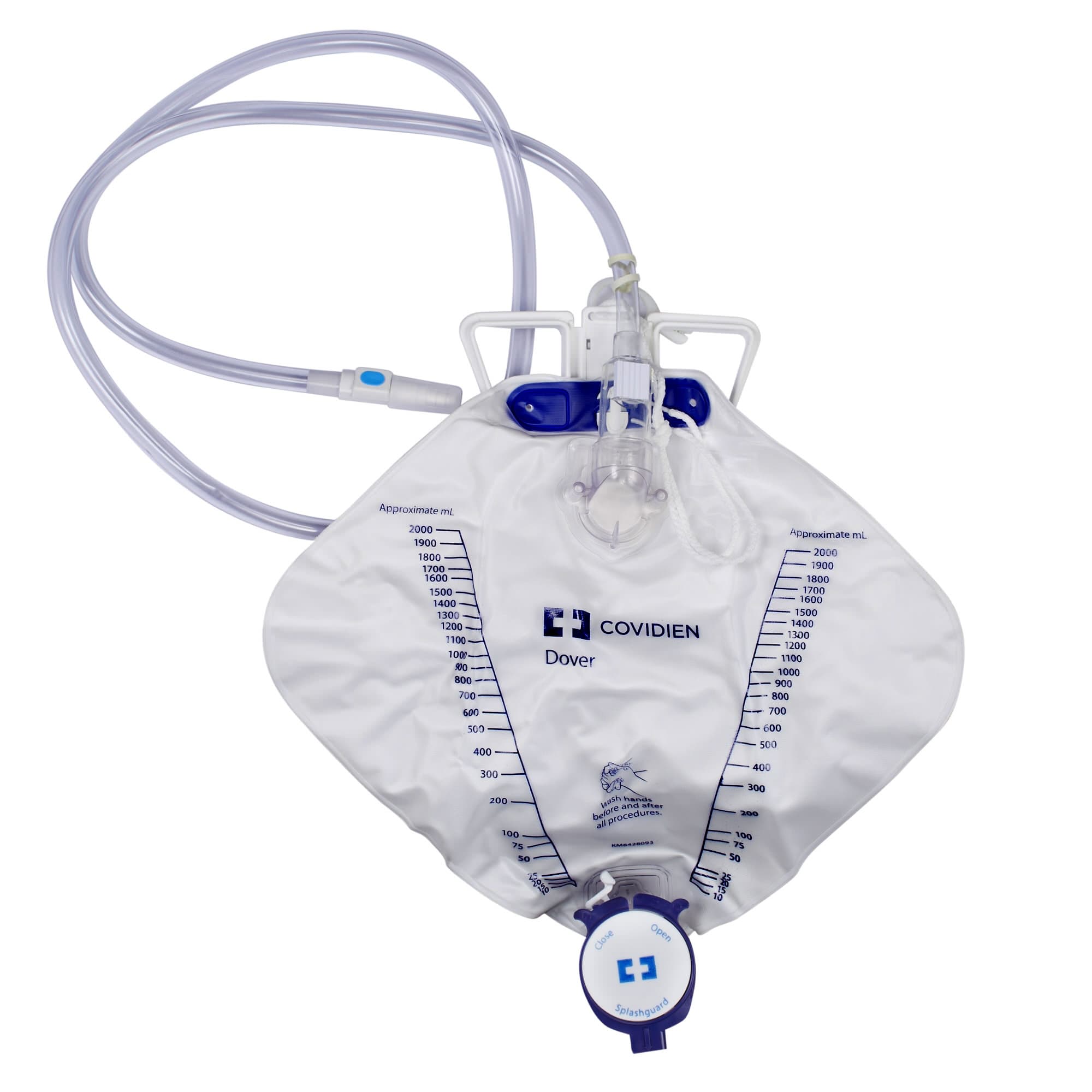 Dover Urinary Drainage Bag, Needle Sampling, 2000 mL - Each - Image 1