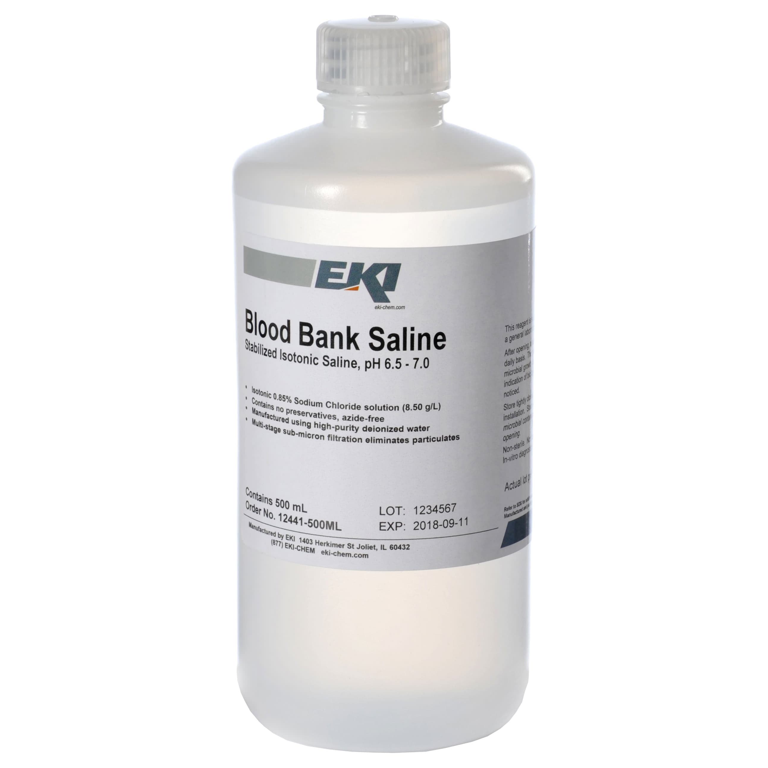 Immunohematology Reagent Saline Blood Bank 0.85% - Image 1