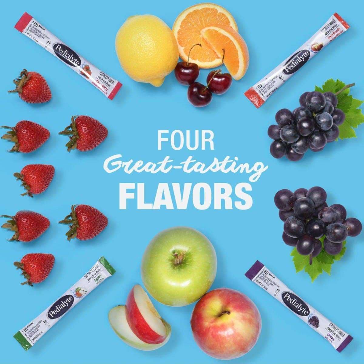 Pedialyte Powder Packs Oral Electrolyte Solution, Variety Pack - Image 6