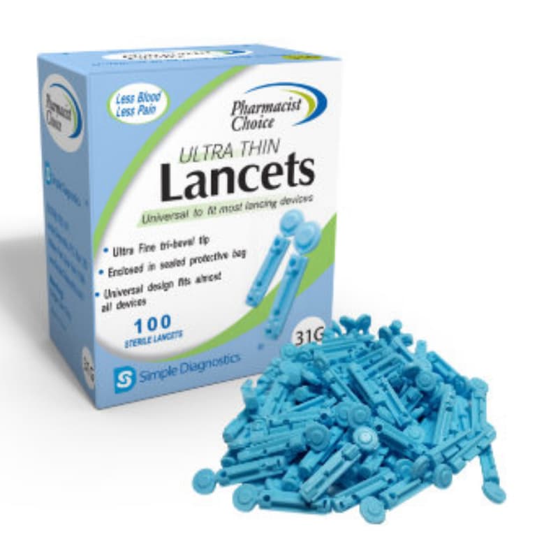 Pharmacist Choice Twist Top Lancets, 31G - Box of 100 - Image 1