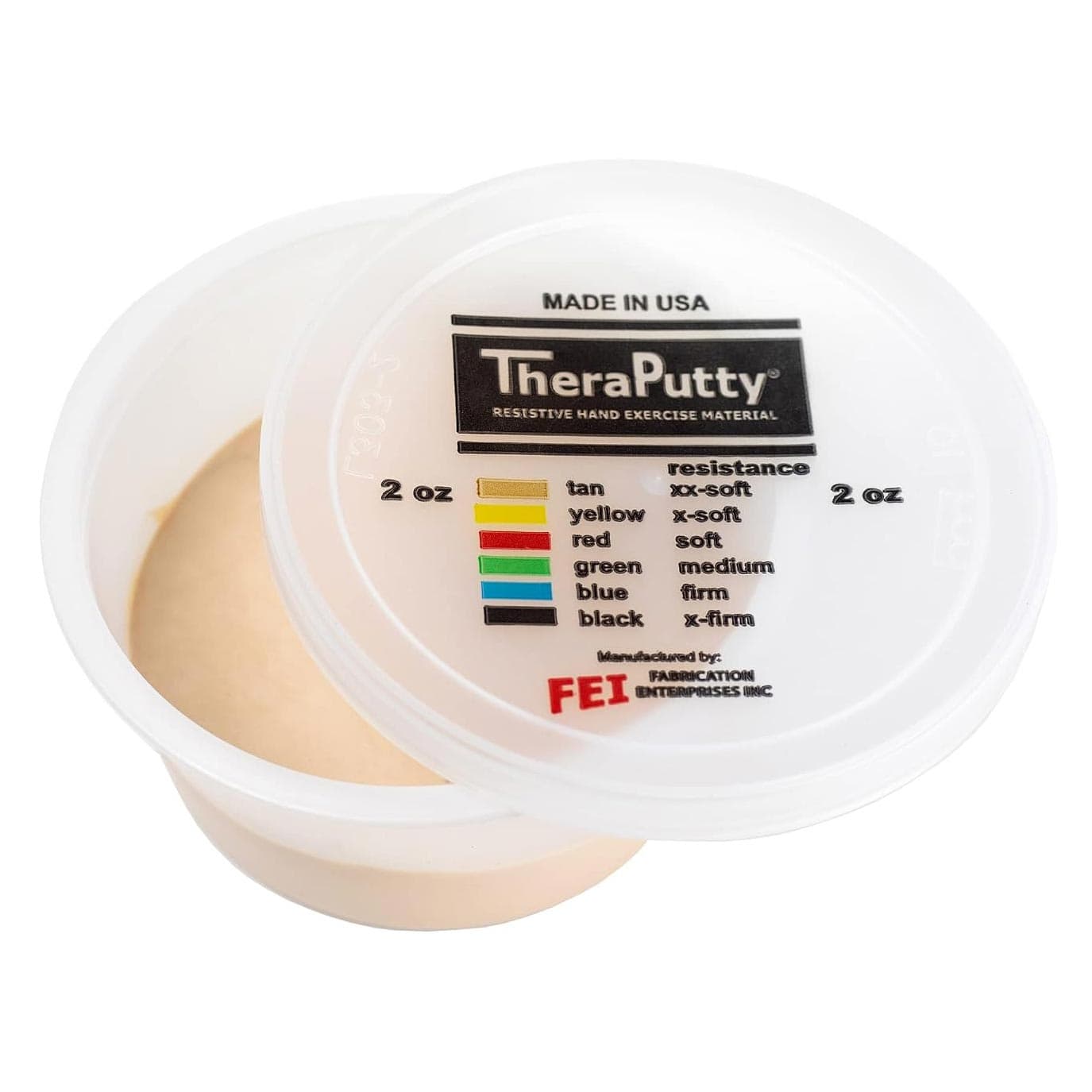 Theraputty Scented Exercise Material, Vanilla Scented, 2 Oz, Tan, 2X Soft - Image 1