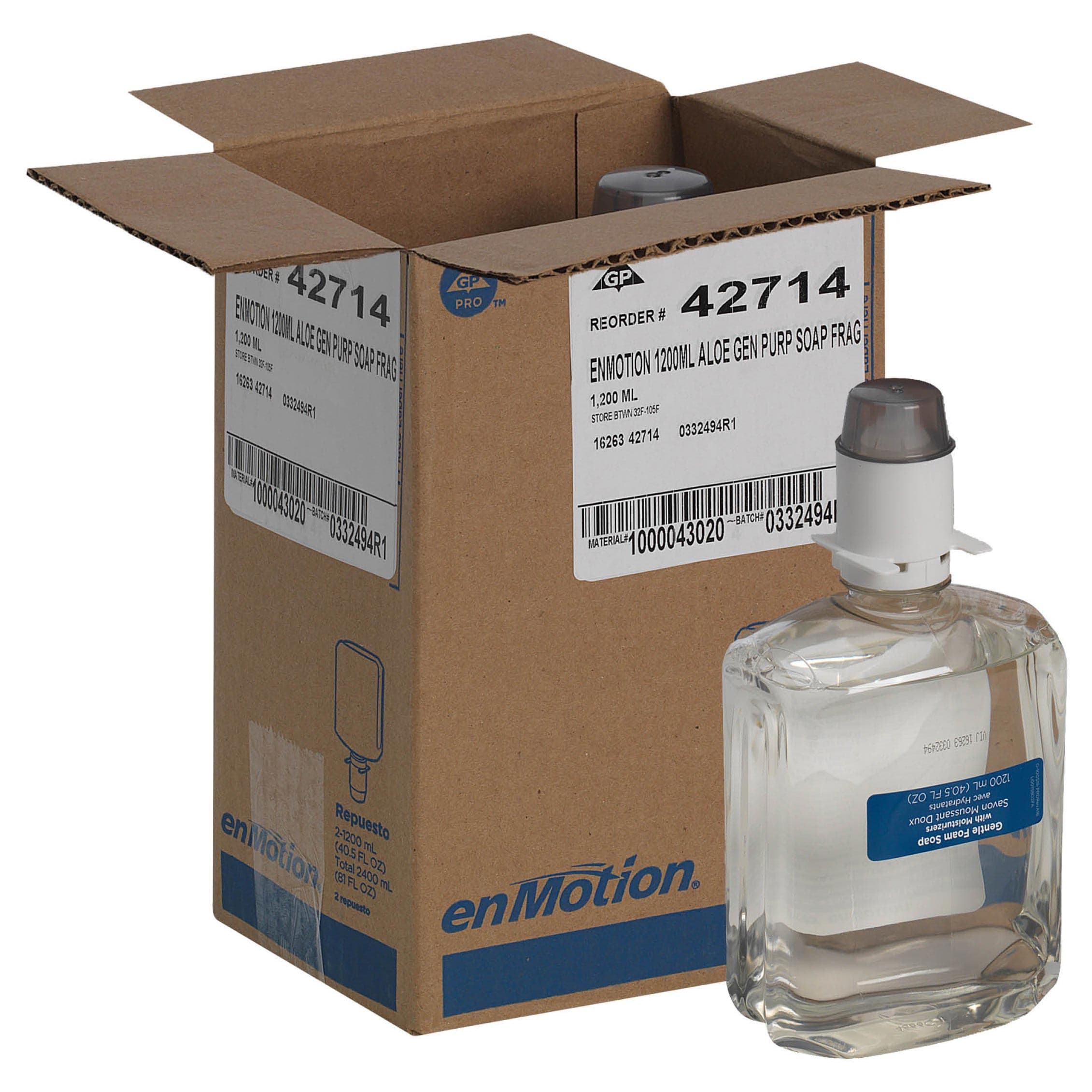 enMotion Gen 2 Moisturizing Soap Foam Refill, 1200mL - Case of 2