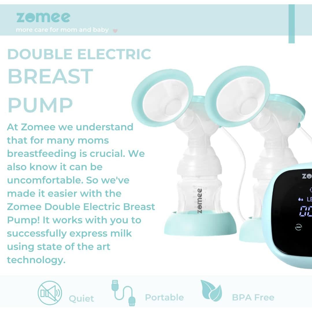 Zomee Z1 Double Electric Breast Pump Without Tote - Image 3