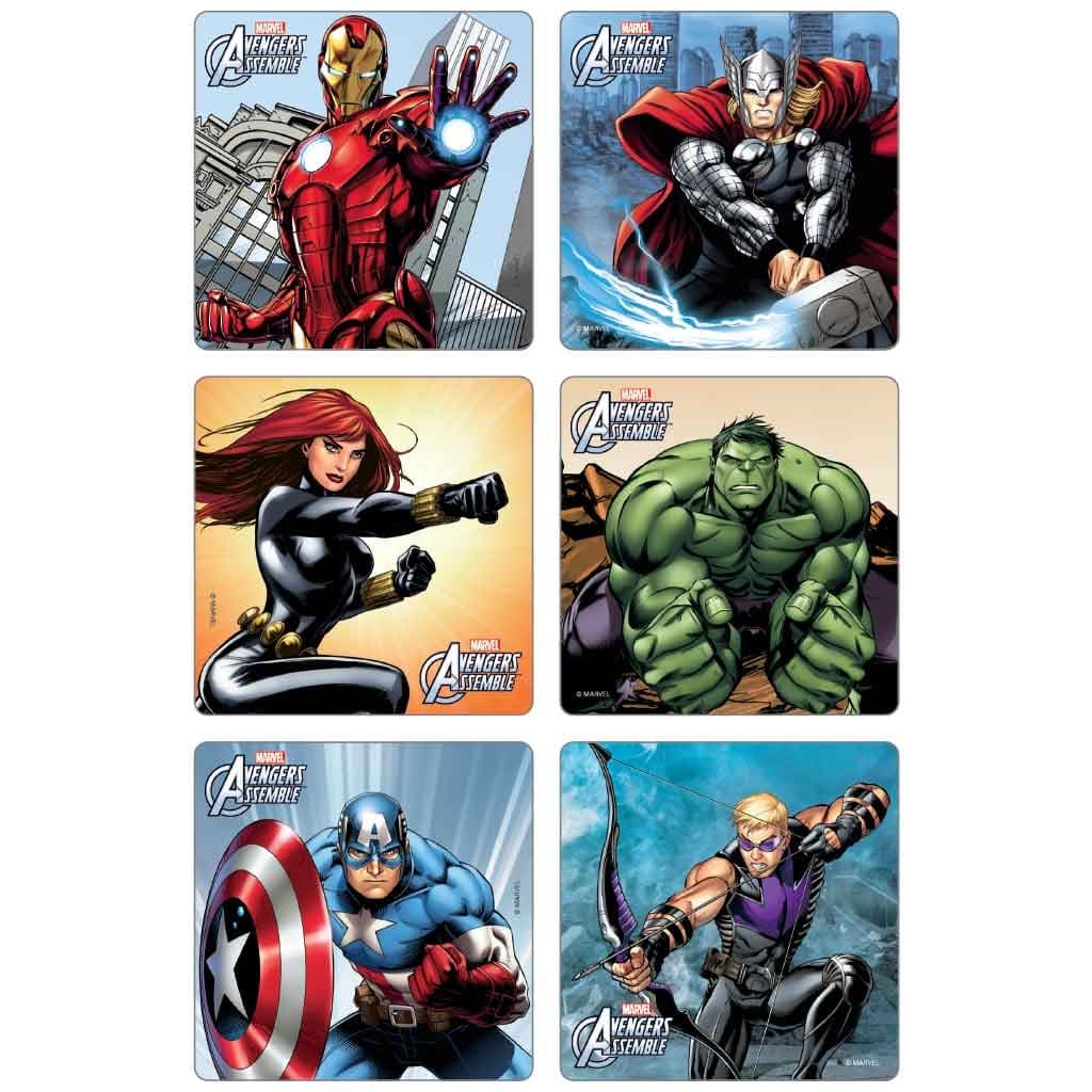 Medibadge 2.5 x 2.5 Inch Disney Stickers, Avengers - Package of 75 - Image 1