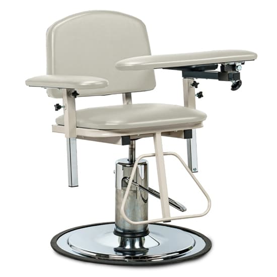 Clinton H Series, Padded, Blood Drawing Chair with Padded Arms - Image 3