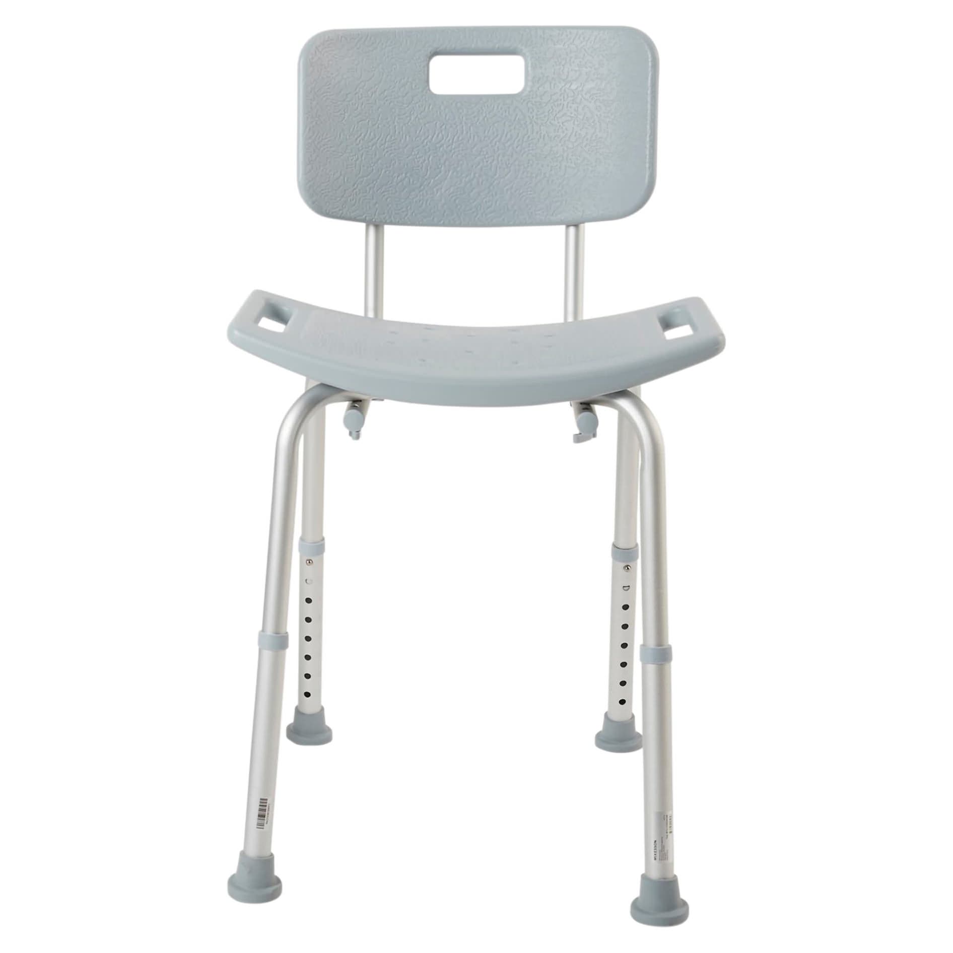 McKesson Removable Back Bath Bench, Gray - Image 1