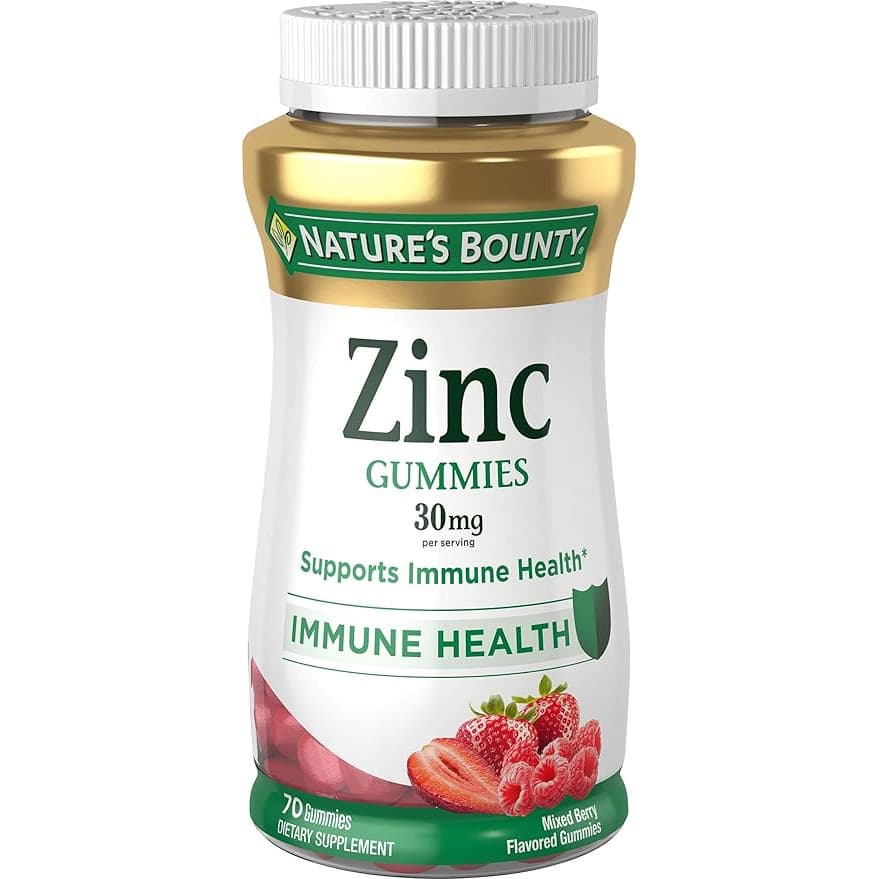 Nature's Bounty Zinc Gummies, 30 mg - Bottle of 70