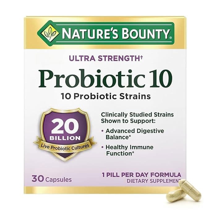 Nature's Bounty Bounty Probiotic 10, Ultra Strength Capsules, 30 Count - Each - Image 1
