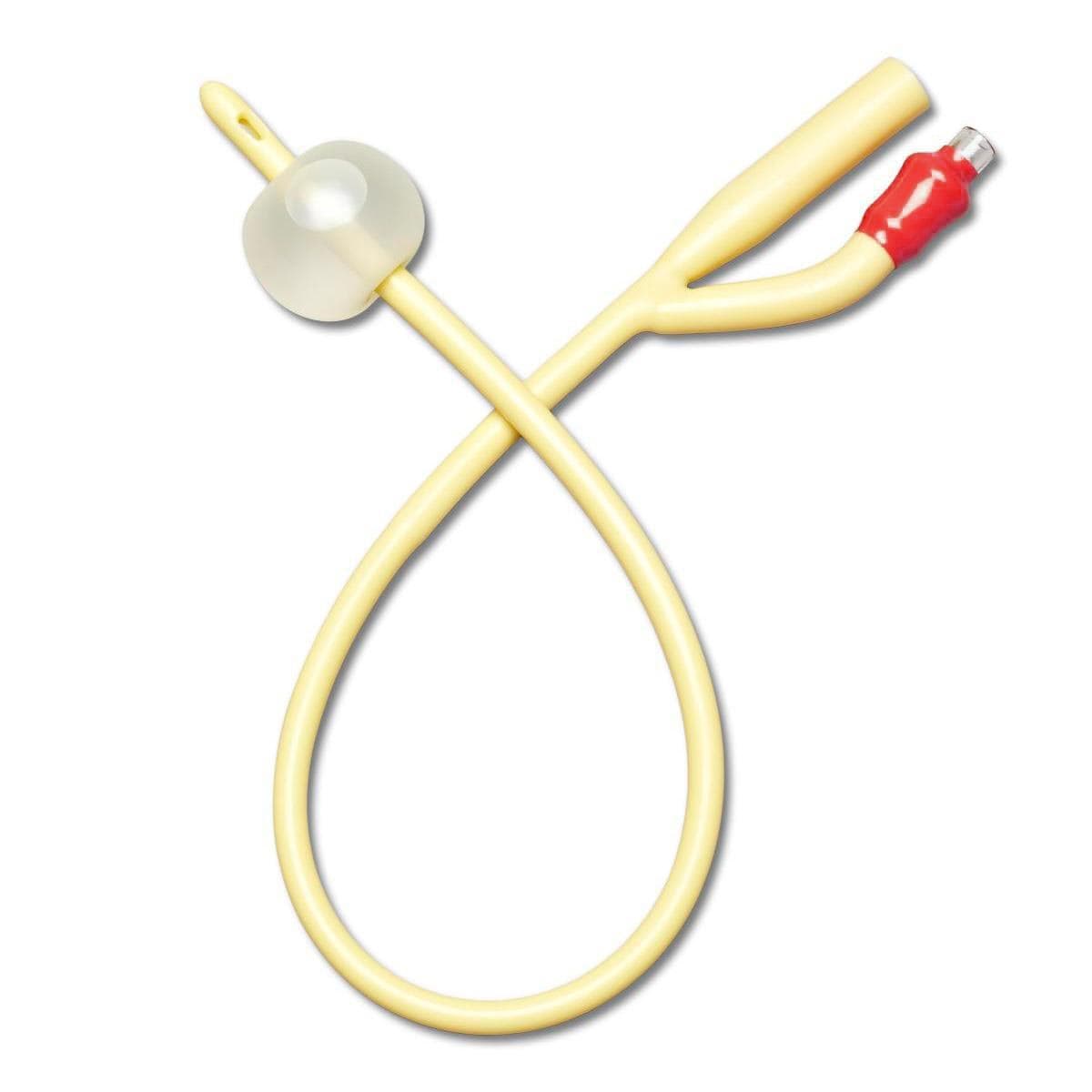 Medline 2-Way Silicone-Elastomer Coated Latex Foley Catheters, 30ml, 18 Fr - Case of 12 - Image 1