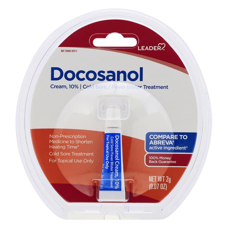 Leader Docosanol 10% Cream, 0.07 oz - Each - Image 1