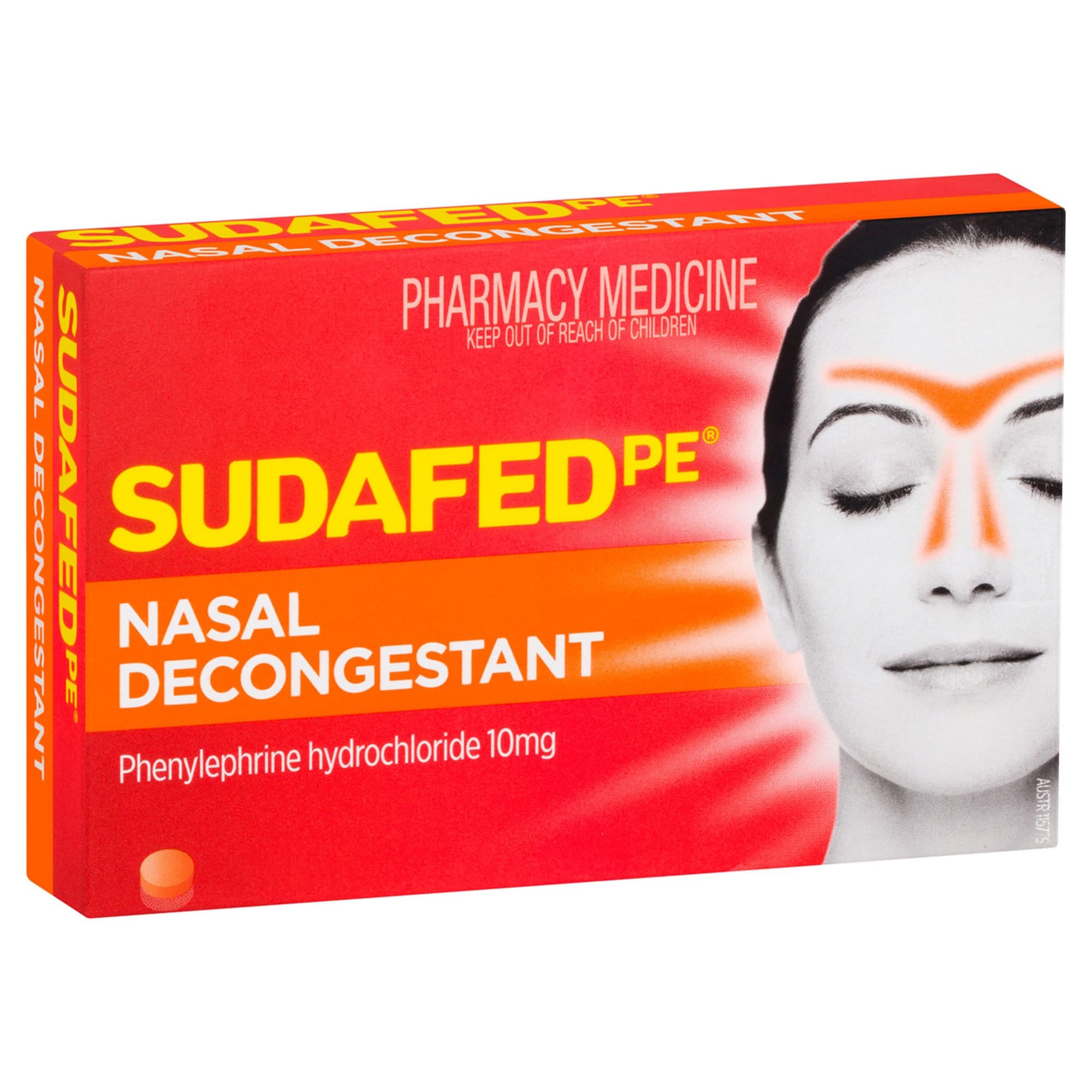Johnson And Johnson Sudafed PE Sinus Nasal Decongestant Tablet - Image 1