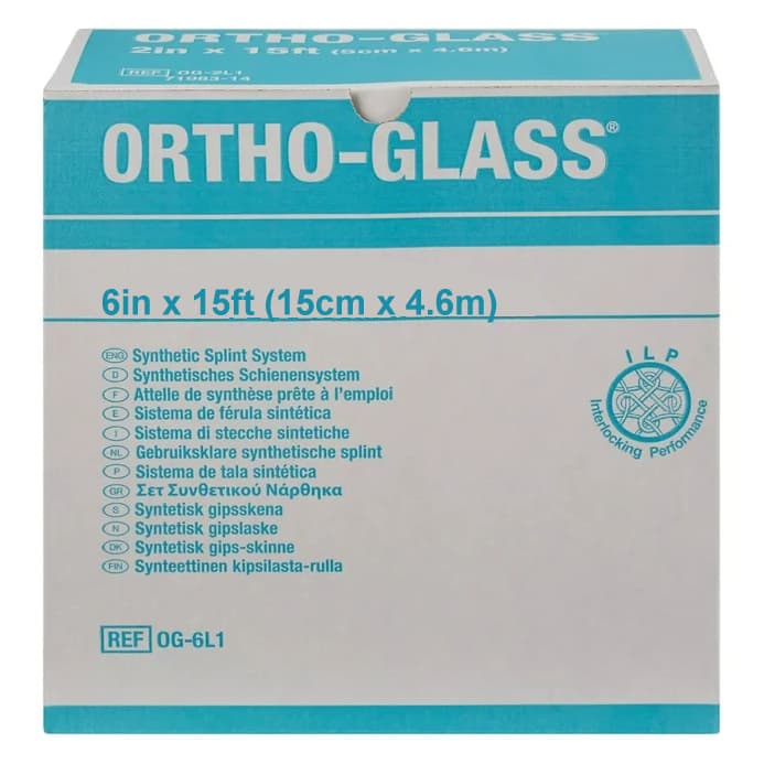 Ortho-Glass Fiberglass Splint Roll, White, 6" x 15 Foot - Image 1
