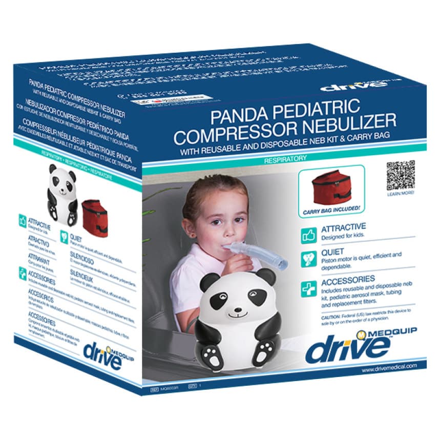 Drive Pediatric Compressor Nebulizer, Panda - Image 1