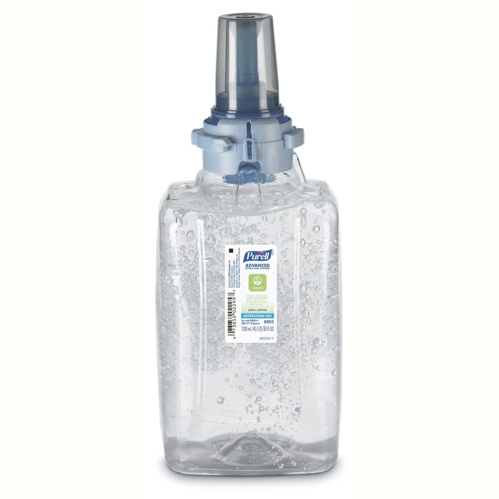 Purell Advanced Instant Hand Sanitizer Gel, ADX 12 Dispenser Refill Bottle, 1,200 mL - Image 1