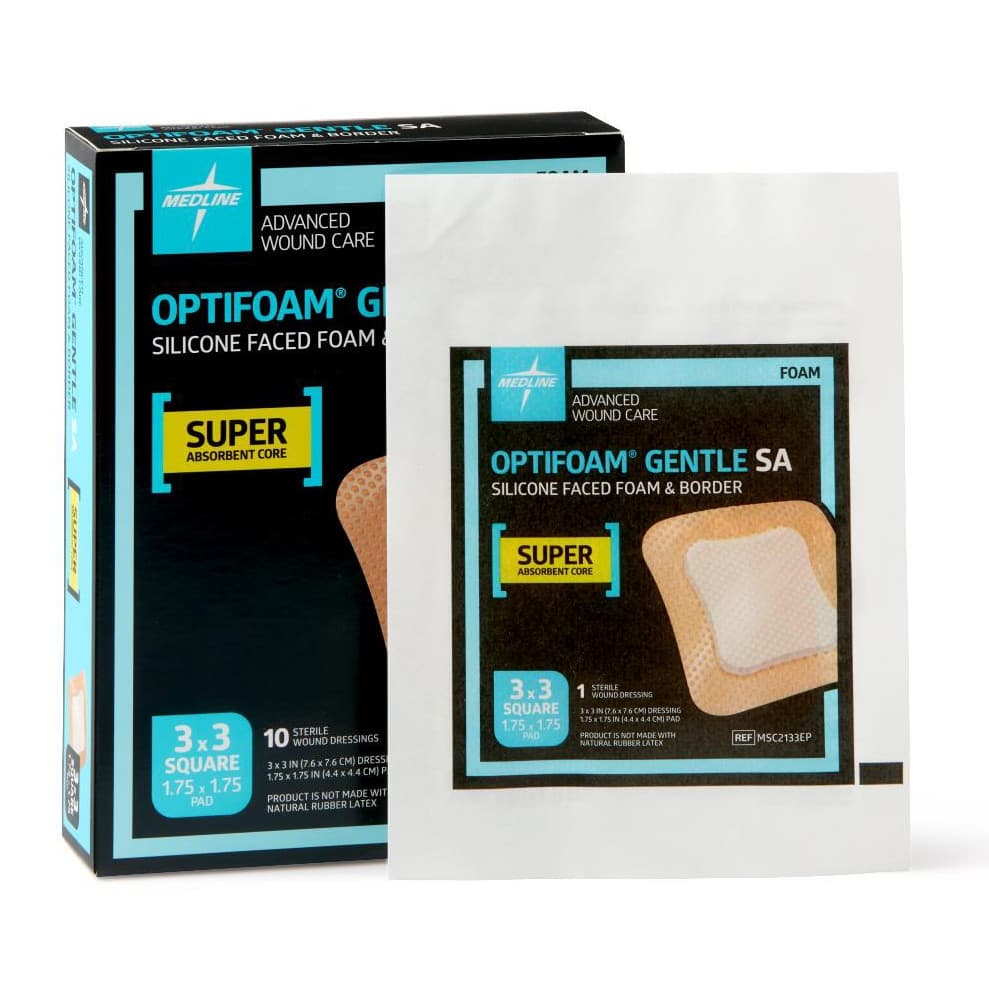 Optifoam Gentle Sa Silicone-faced Foam Dressing, Sterile - Image 2