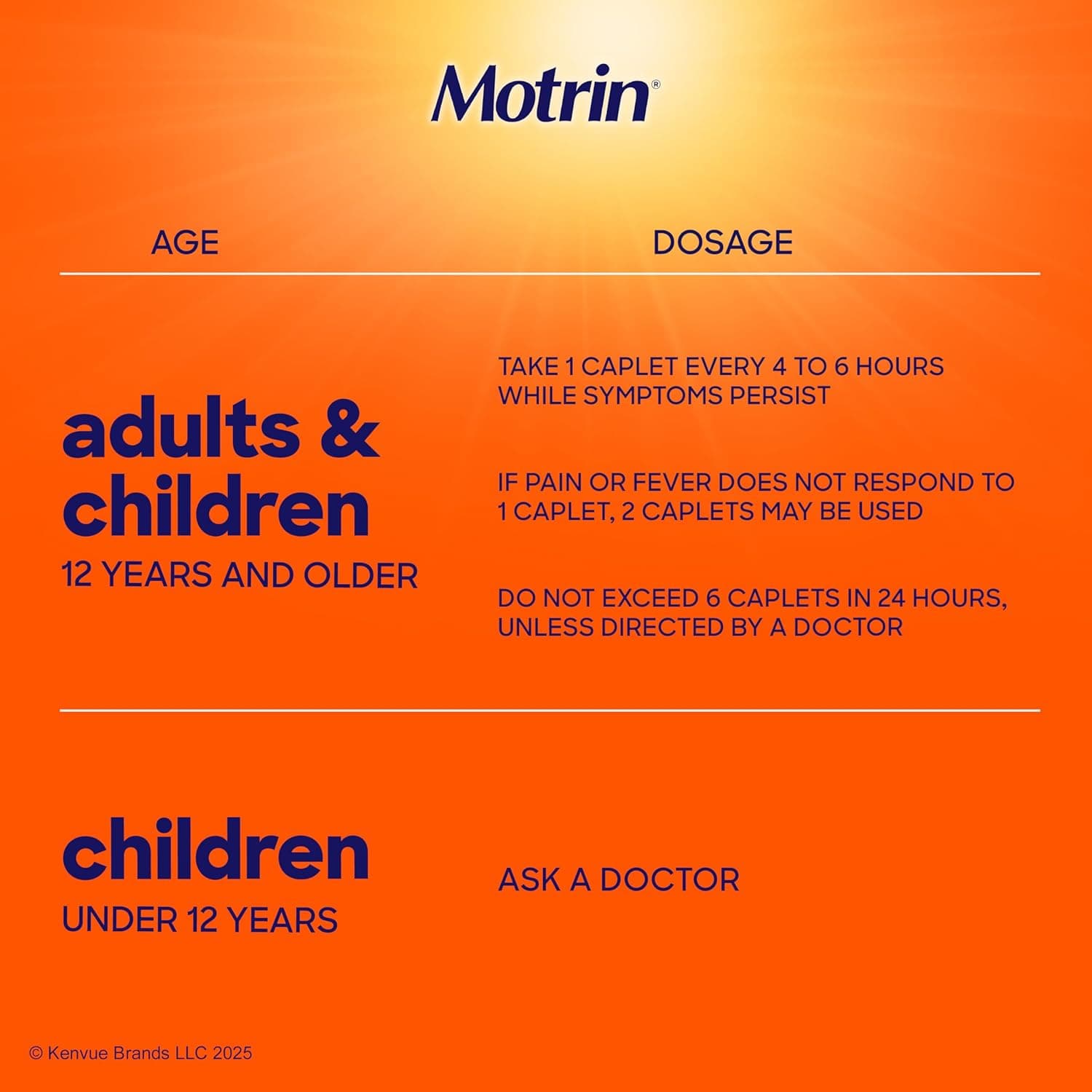 Motrin IB 200 mg Ibuprofen Caplets - Bottle of 100 - Image 3