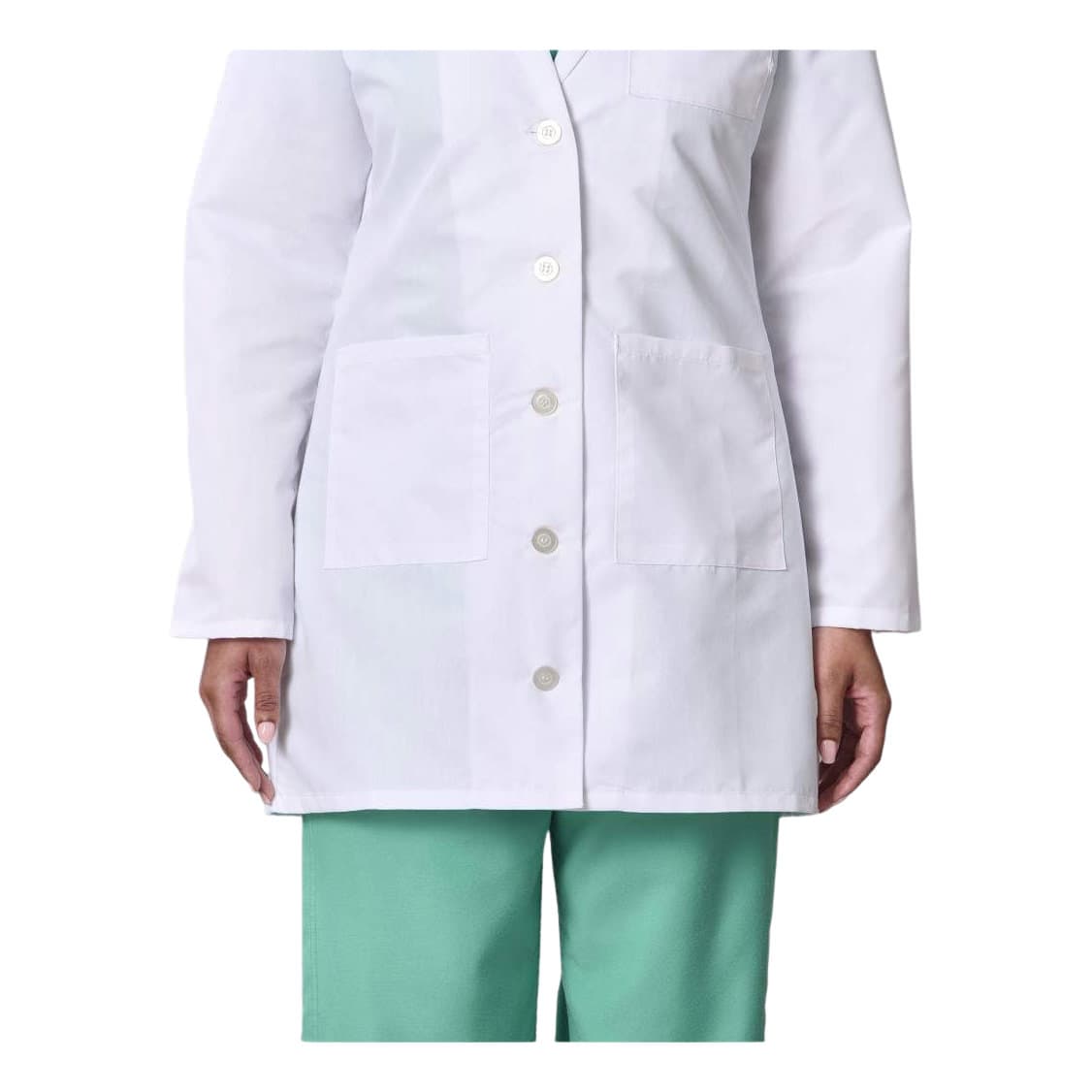 Medline Propel Women's 4-Pocket Staff-Length Lab Coat - Image 3
