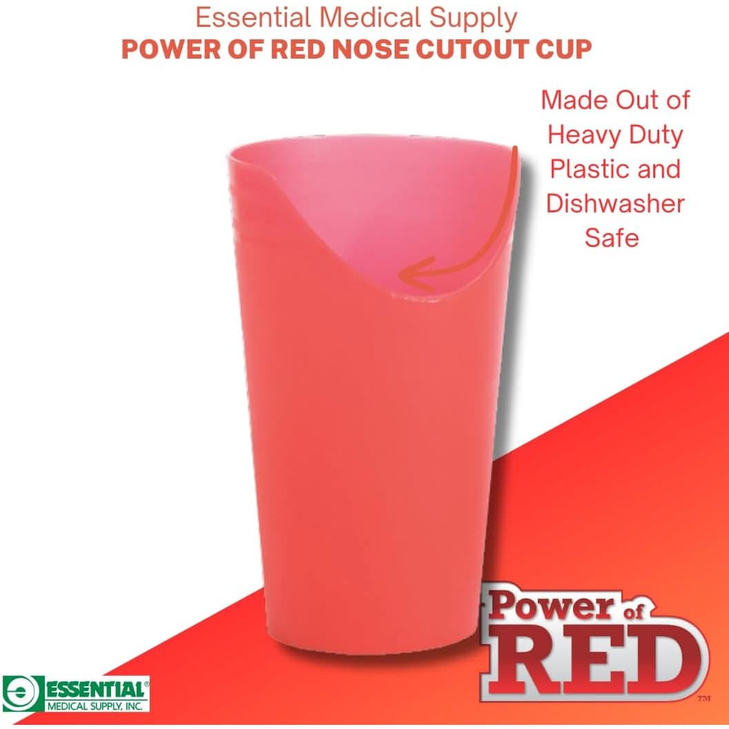 Essential Medical Supply Power of Red Adaptive Nose Cut Out Cup - Each - Image 3