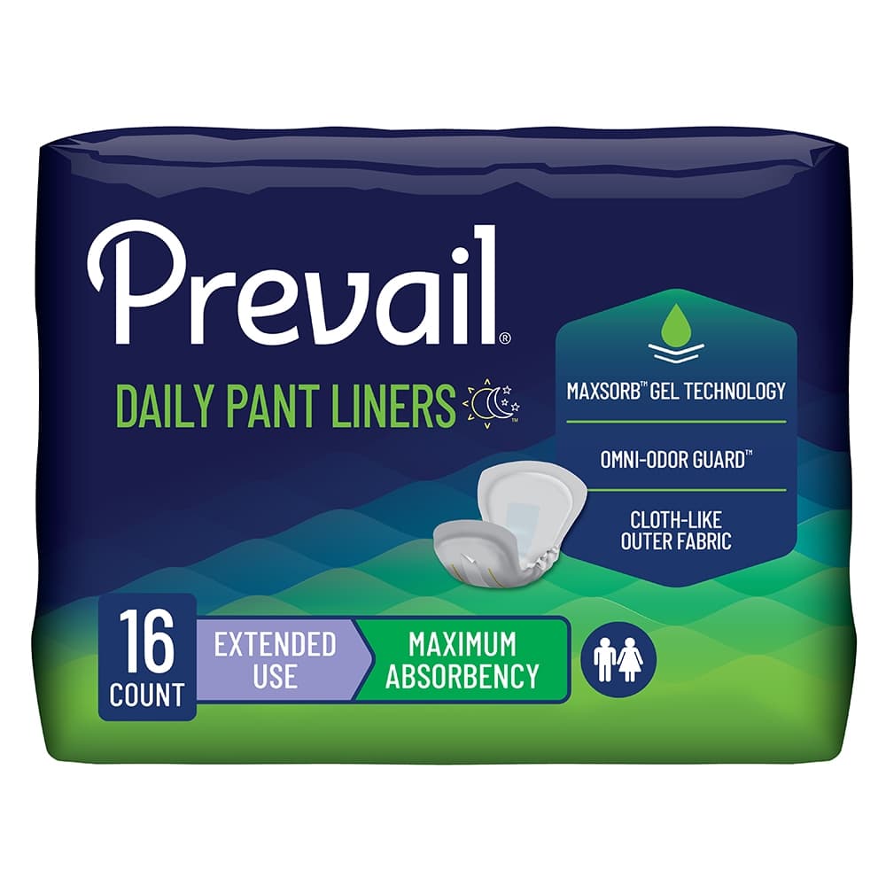 Prevail Unisex Daily Pant Liners, Extended Use - Package of 16 - Image 1