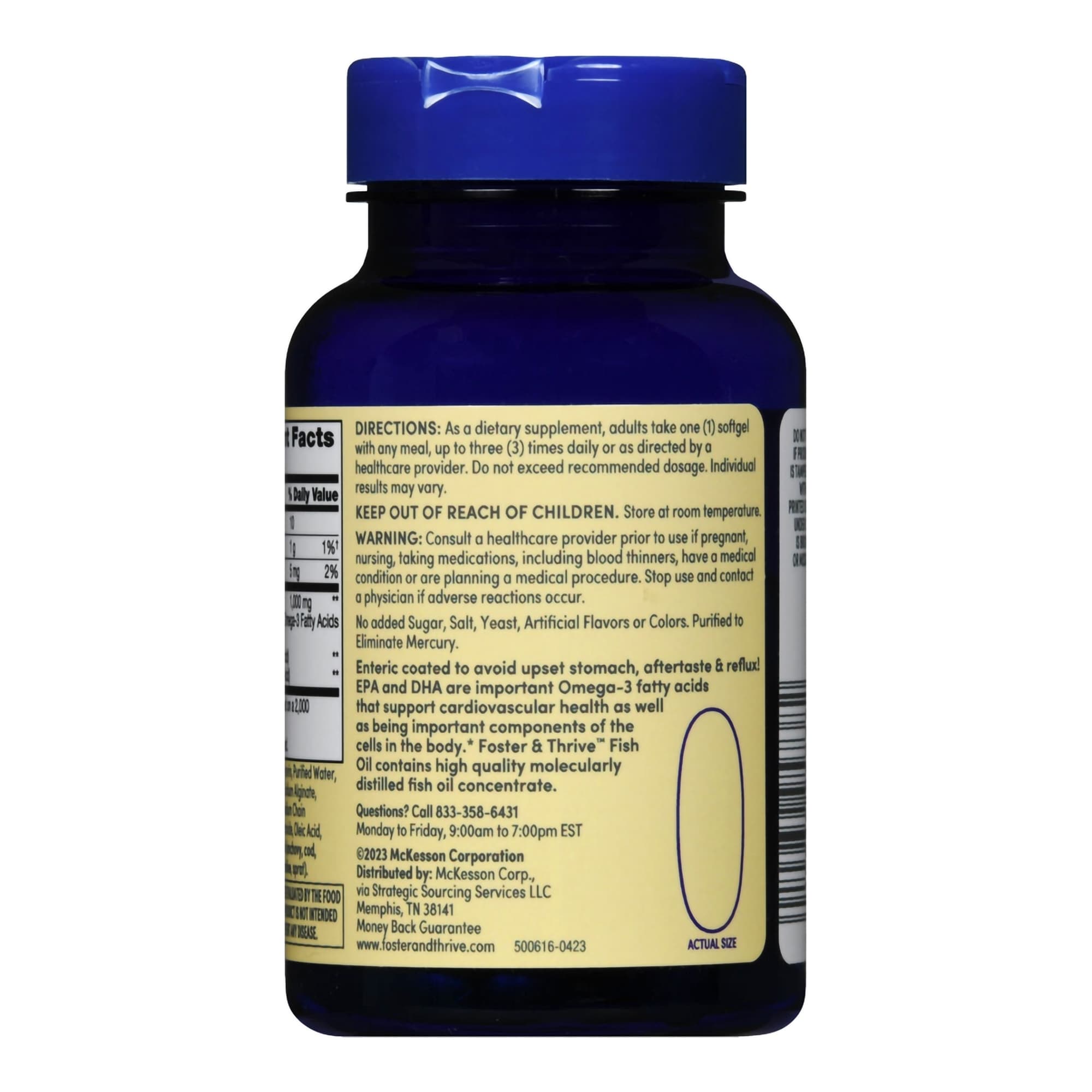 Foster & Thrive Fish Oil 1000 mg Softgels - Image 3