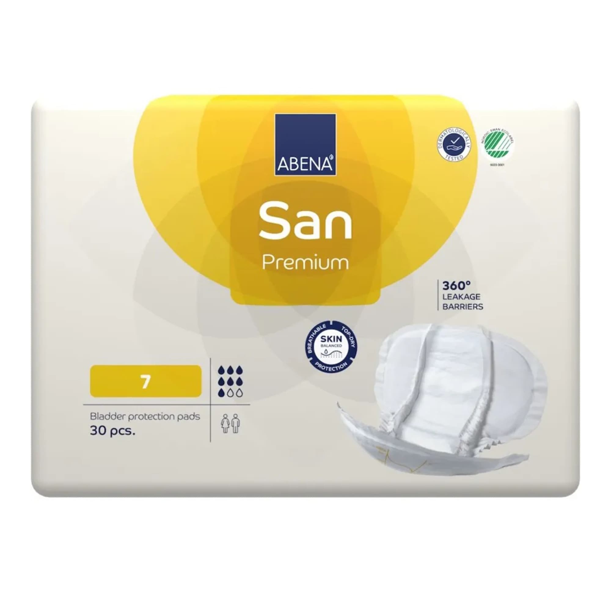 Abena San Premium Bladder Control Pads, Size 7 - Package of 30 - Image 1