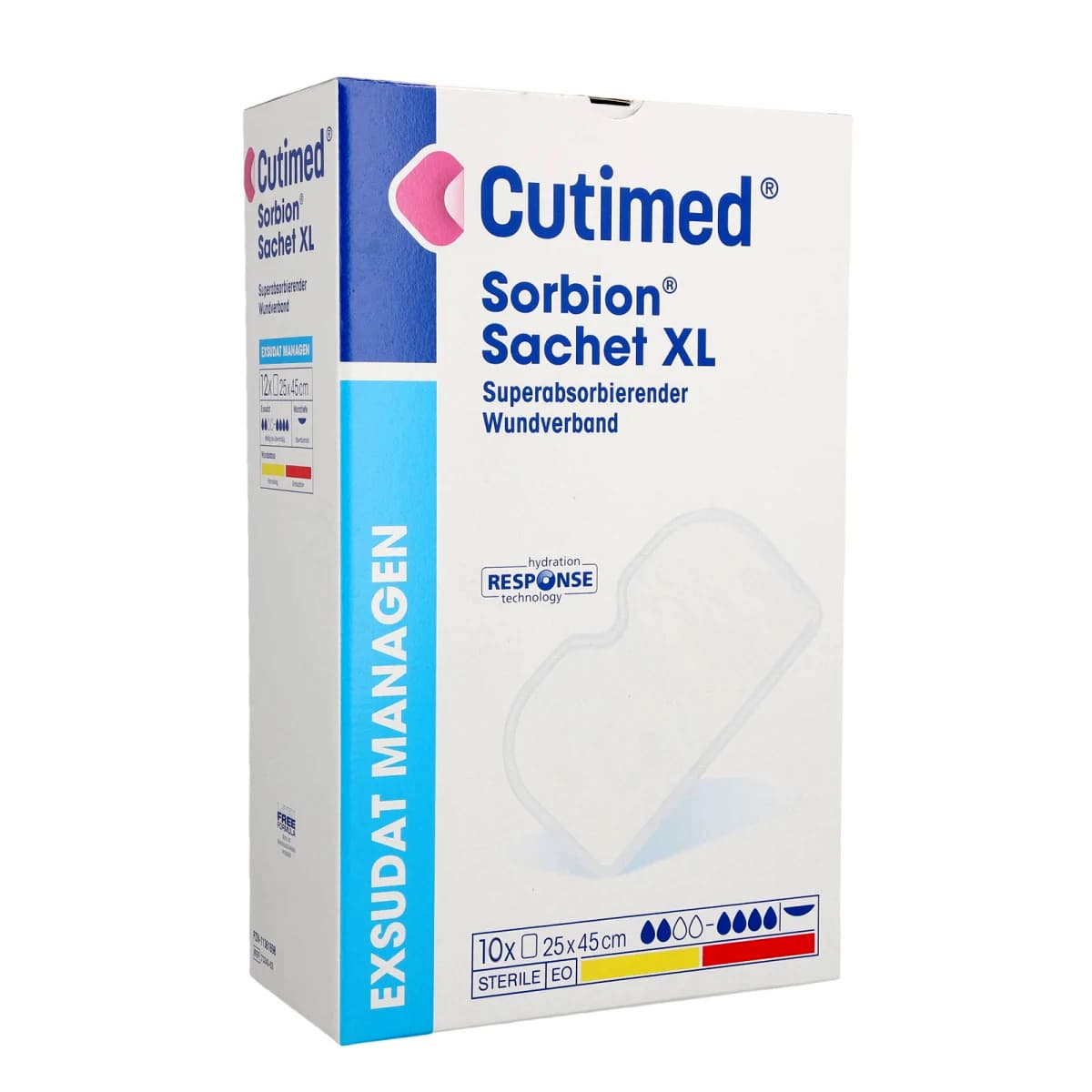 Cutimed Sorbion Sachet XL Sterile Dressing, 18 x 10 Inch - Box of 10 - Image 1