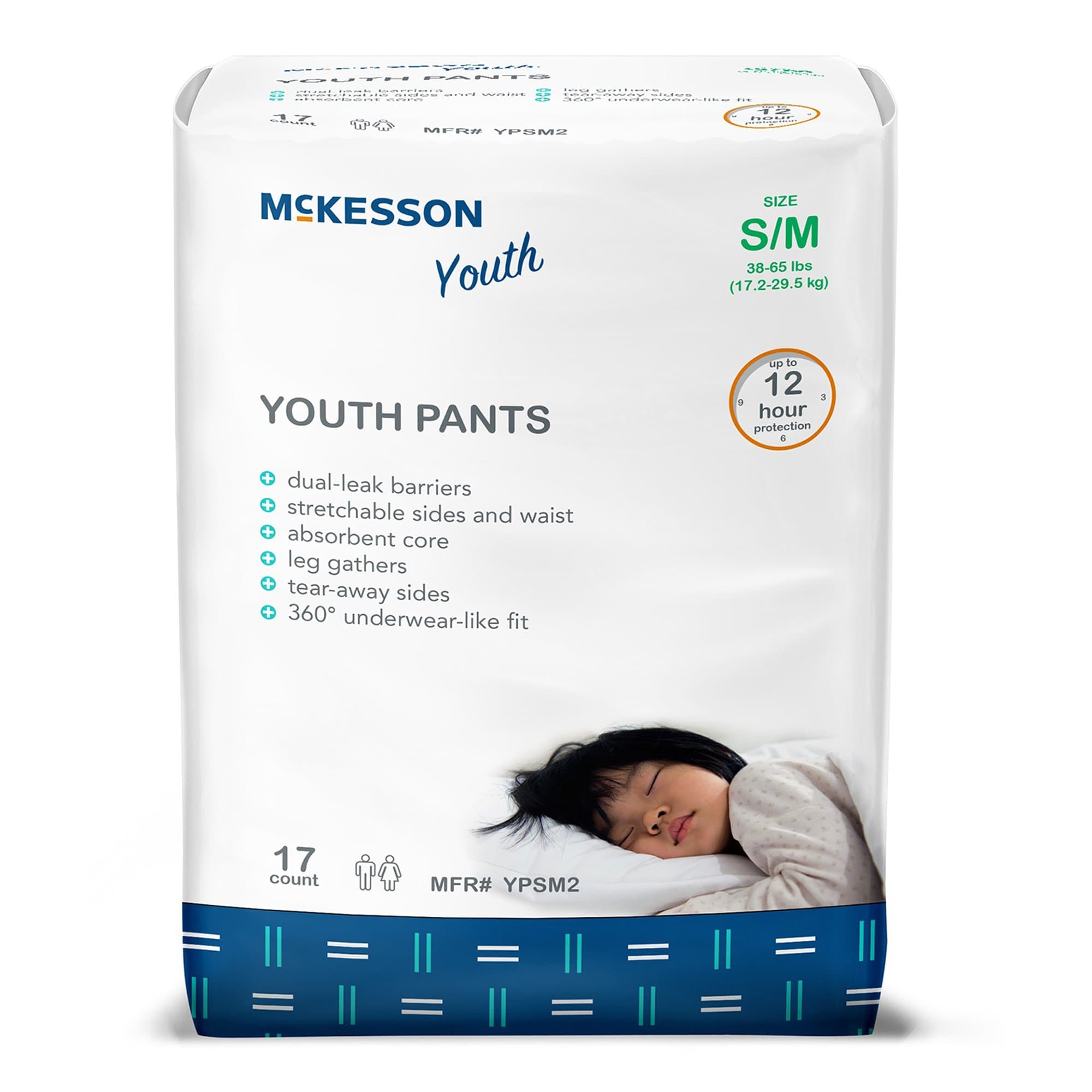 McKesson Unisex Youth Pants, Fun Graphics, Small-Medium - Case of 68 - Image 1