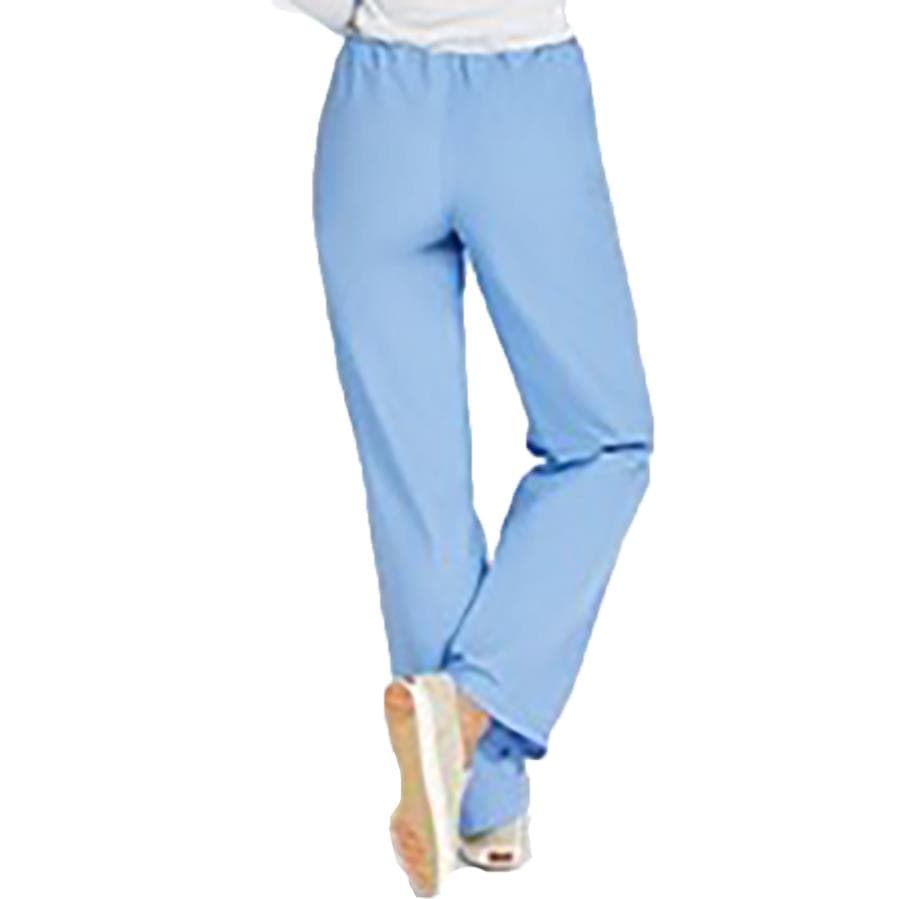 Medline AngelStat Reversible Scrub Pants, Ceil Blue, Large - Each - Image 1