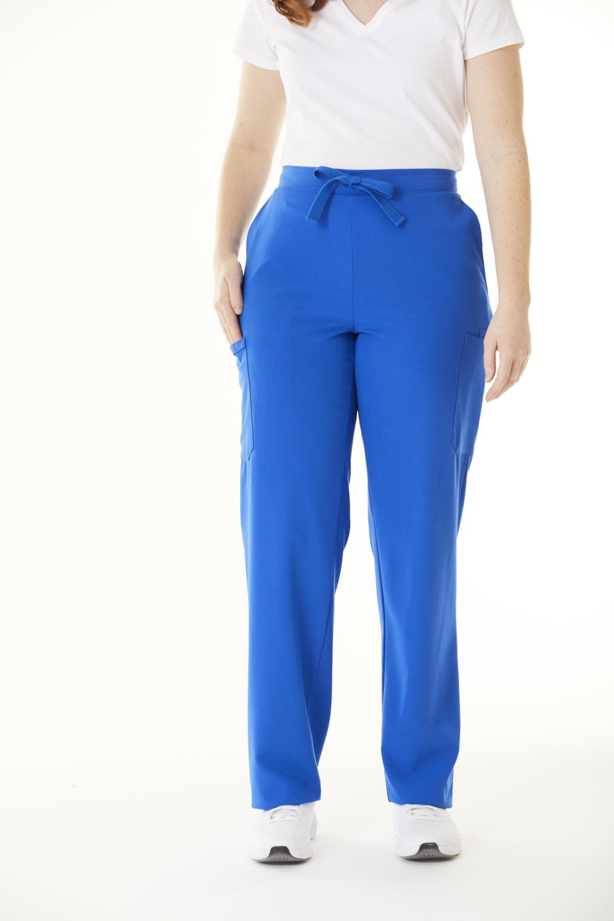 Medline Clinton AVE Scrub Pants with 6 Pockets, Royal Blue, Medium, Regular - Image 1