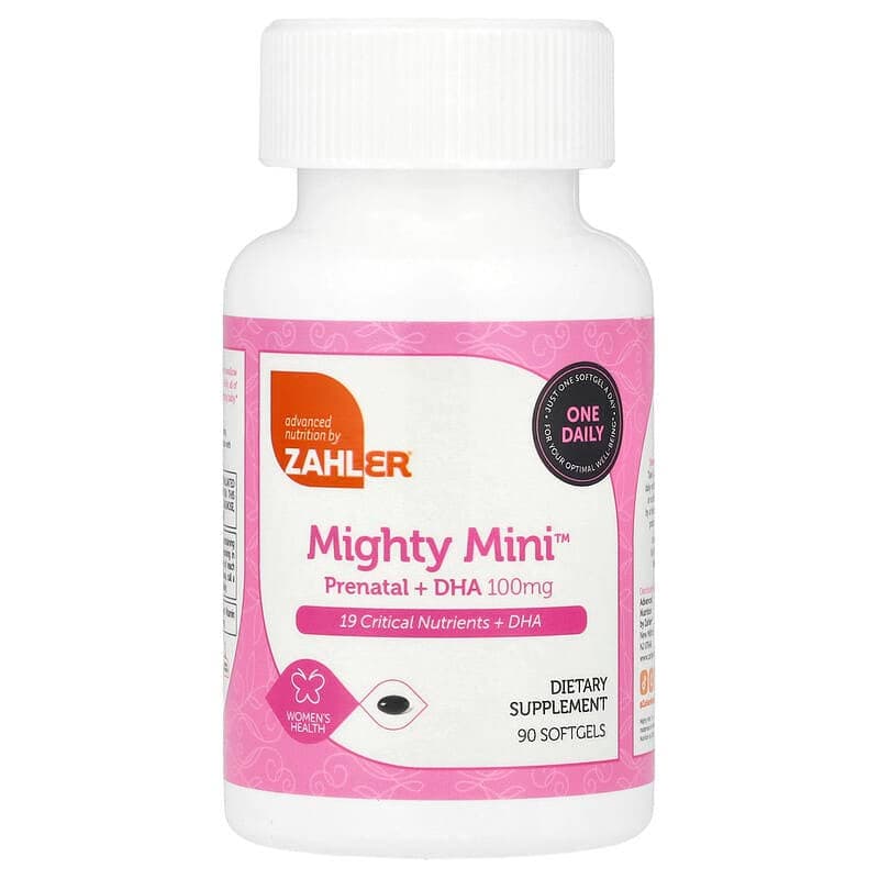 Zahler, Mighty Mini Prenatal + DHA Softgels, 90 Count - Each - Image 3
