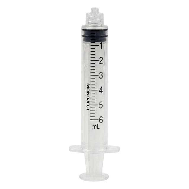 Monoject Soft Pack Syringes, 6 ML, Luer Lock Tip - Each - Image 1