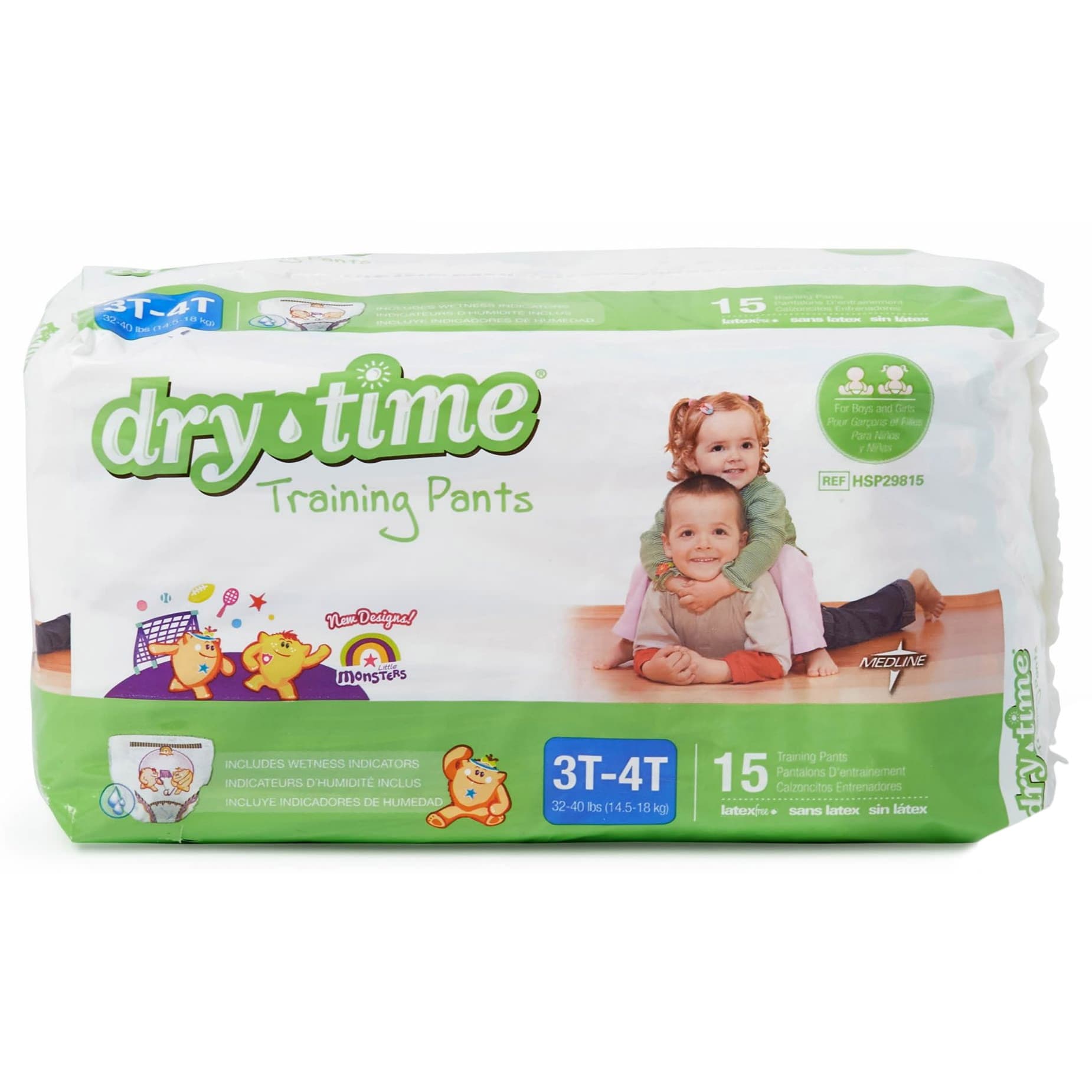 Medline DryTime Disposable Potty Training Pants, Large - Case of 120 - Image 1