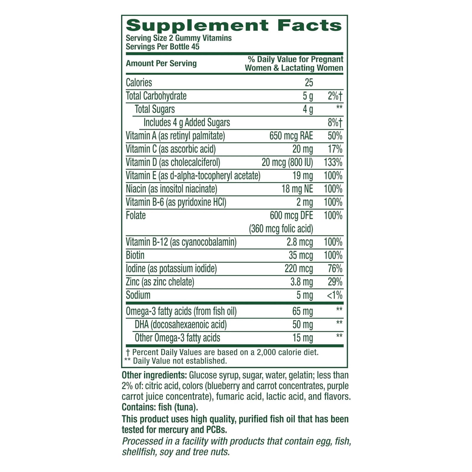 Vitafusion Prenatal Vitamin Gummies, Raspberry Lemonade Flavor - Image 2