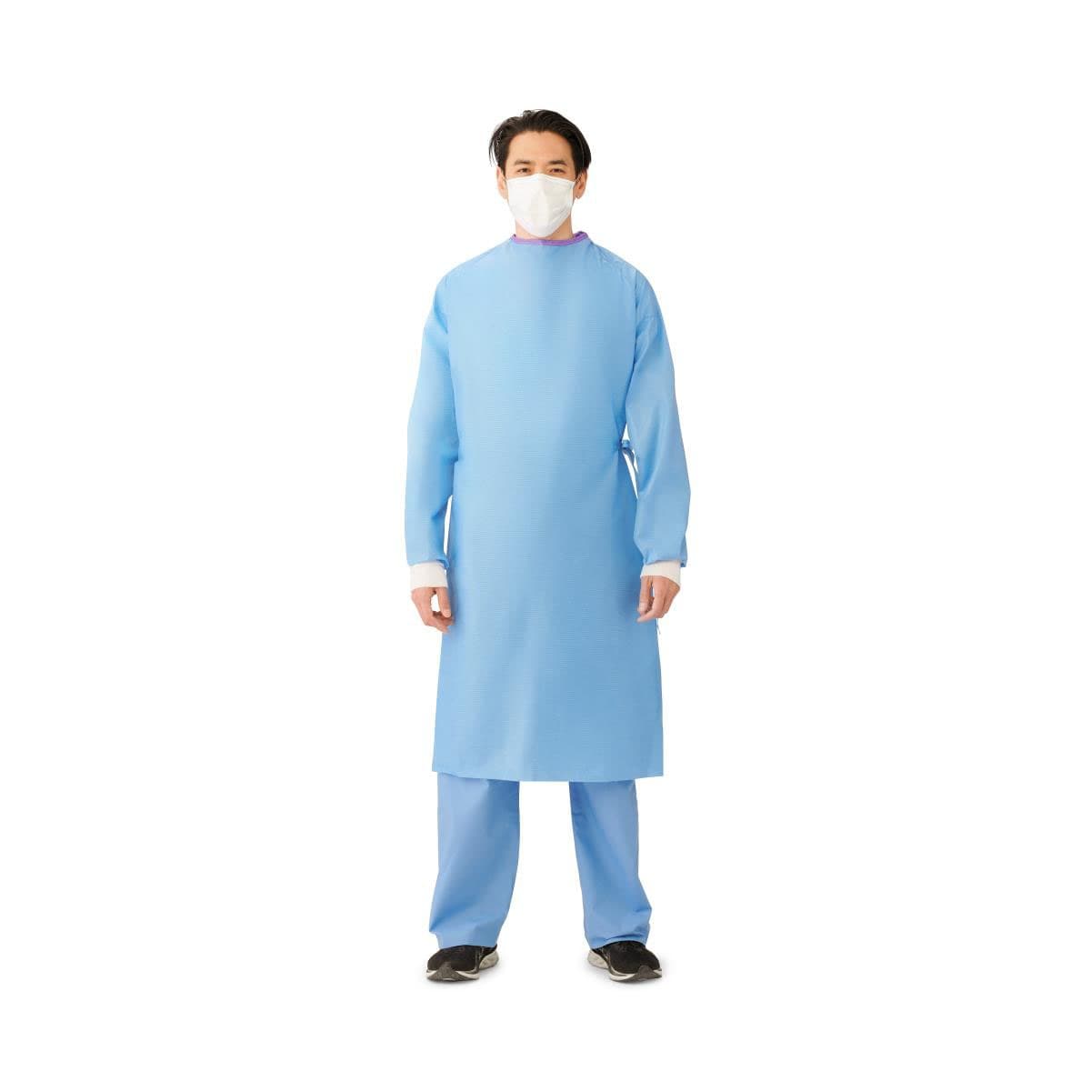 Medline Sirus Nonreinforced Gown with Raglan Sleeves, Sterile, Size L - Image 1