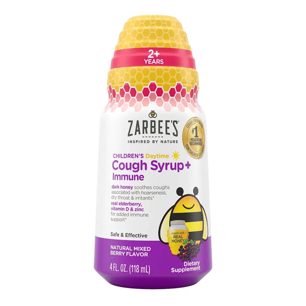 Zarbee's Children's Daytime Cough Syrup + Immune, 4 oz - Each - Image 1
