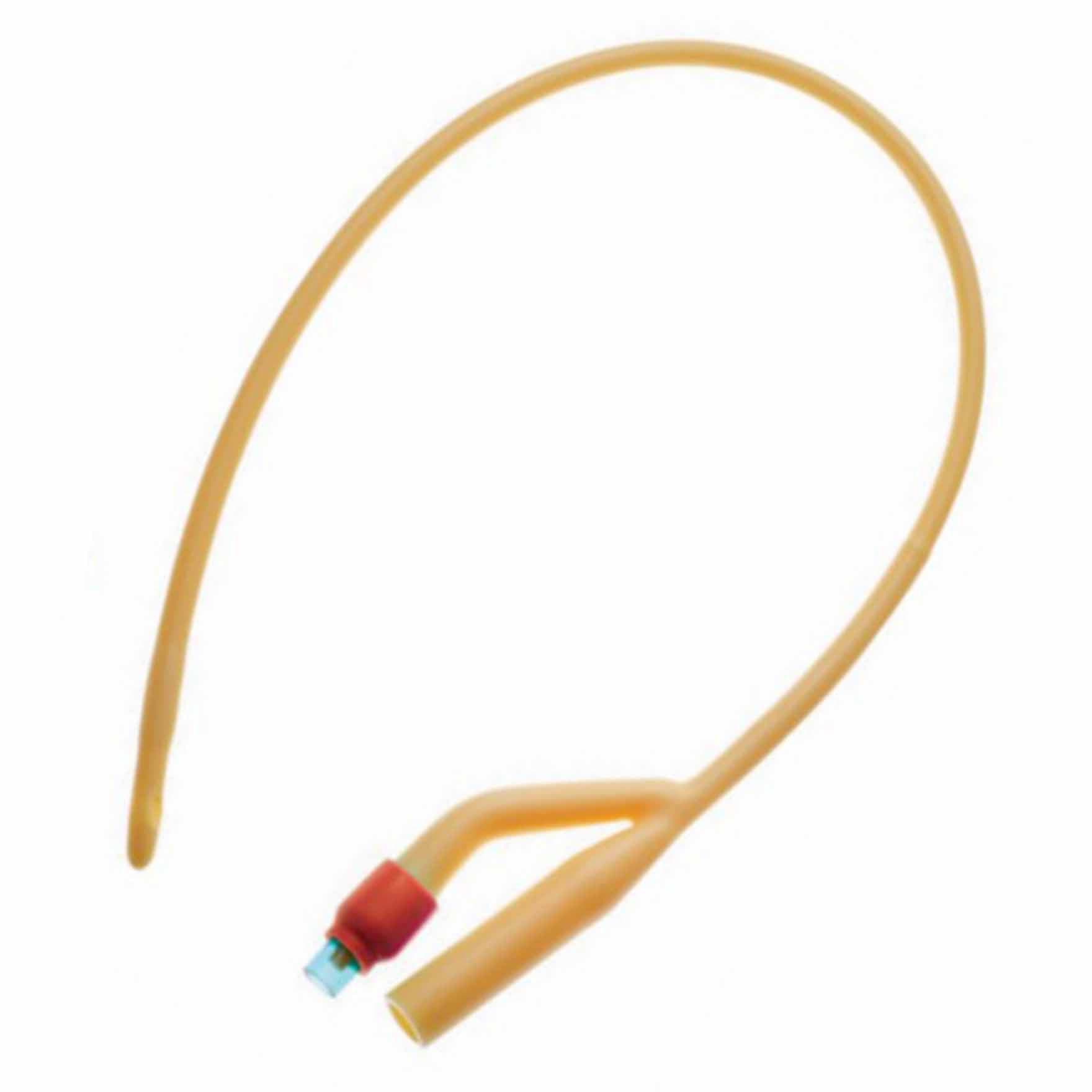 Amsure 2-Way Siliconized Latex Foley Catheters, 5cc, 16 Fr, 16" - Box of 10 - Image 1