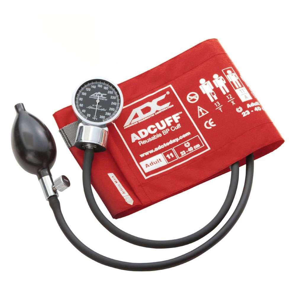 ADC Diagnostix Pocket Aneroid Sphyg, red Adult - Image 1